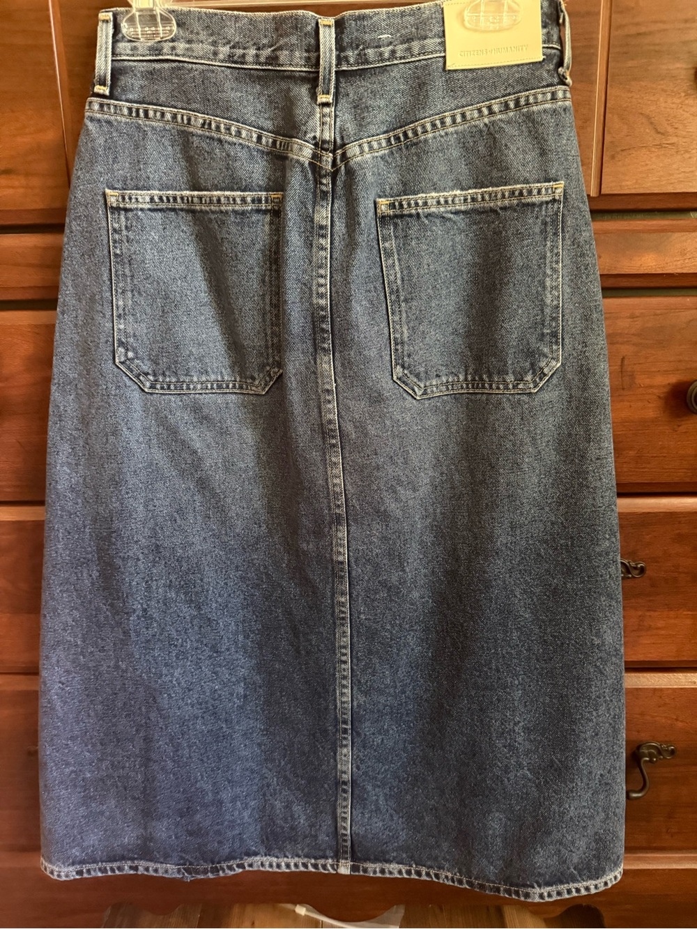 Citizens of Humanity Anouk Denim Button Down midi Skirt - Picture 7 of 13